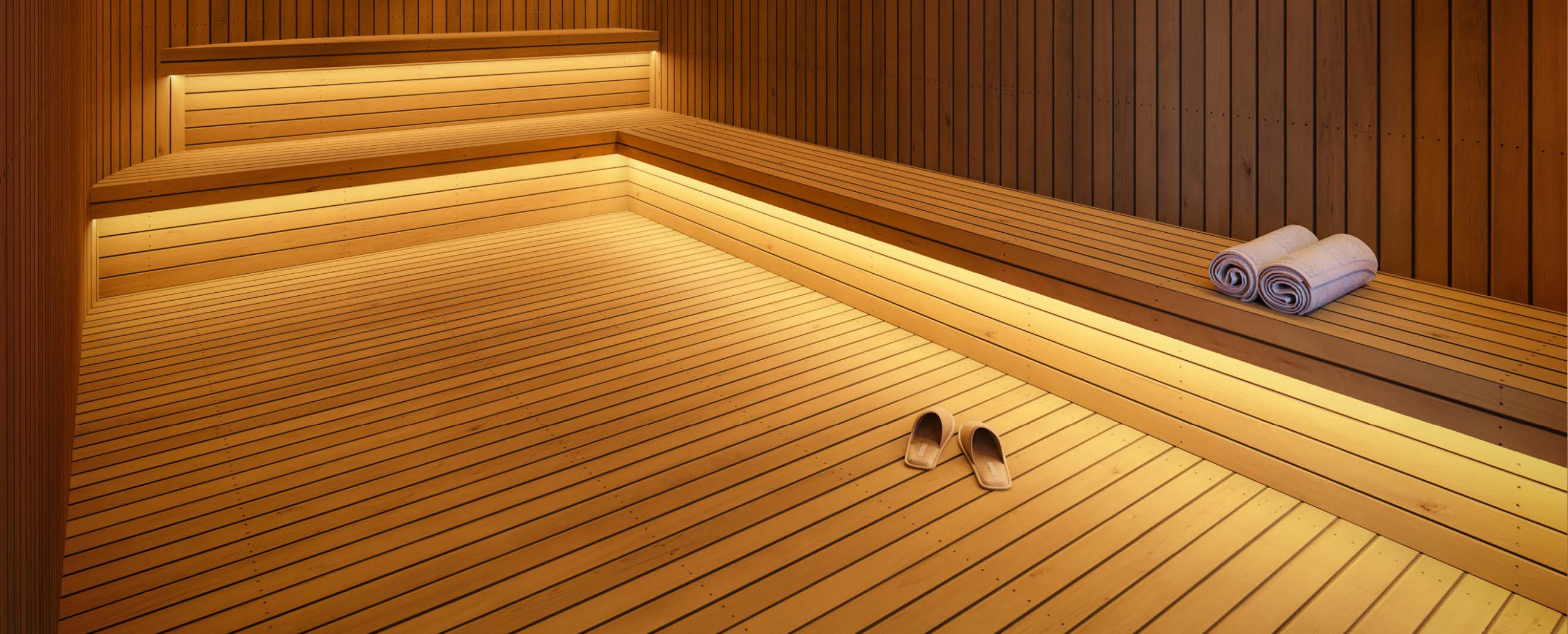 Sauna Seca no Club House do condomínio Prime Beach Curumim, um espaço para relaxamento e desintoxicação.